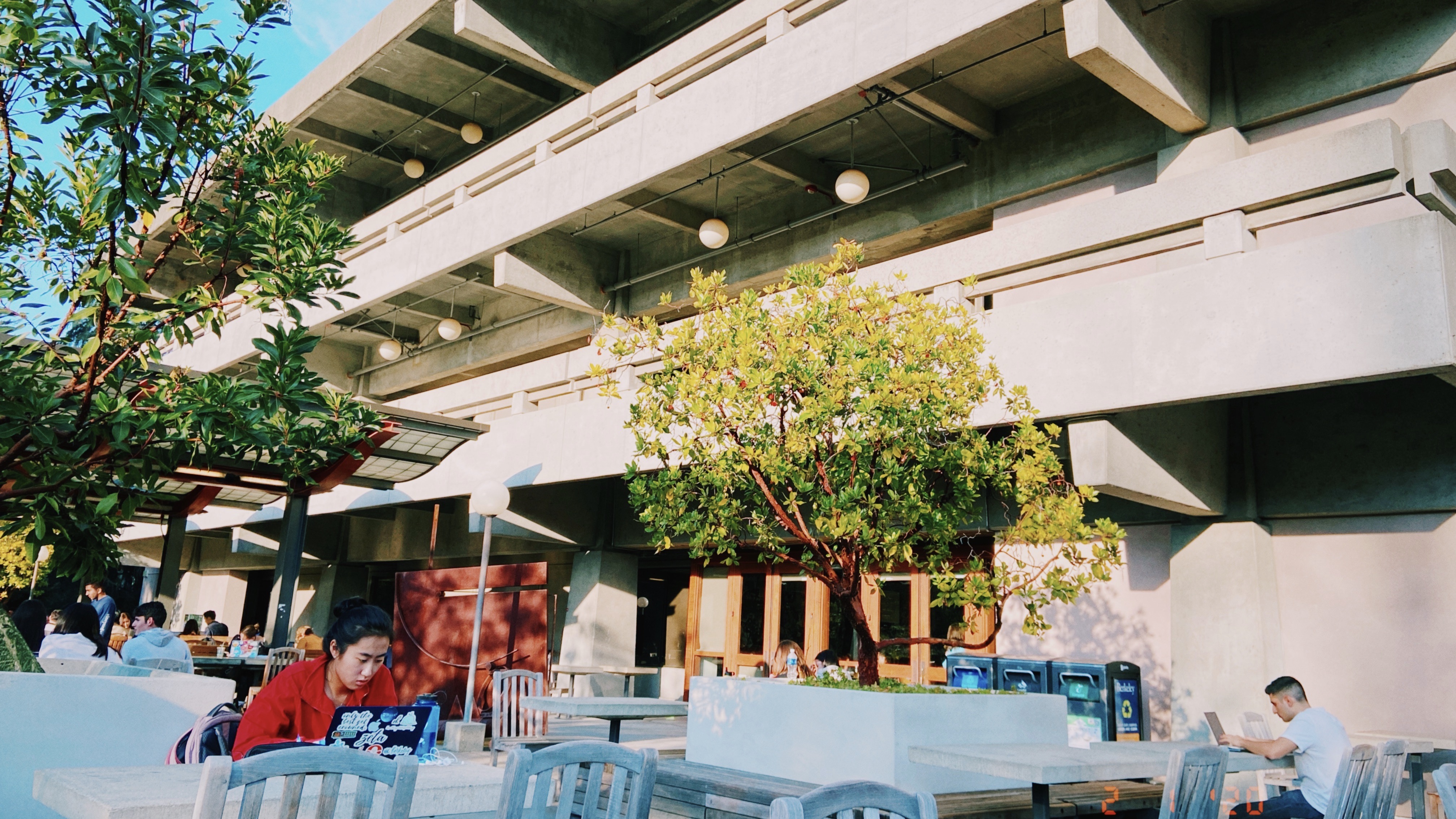 Original photograph of the Moffitt Library terrace